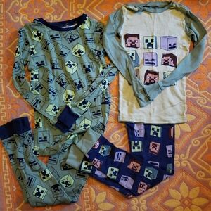 2 pairs Minecraft pajamas